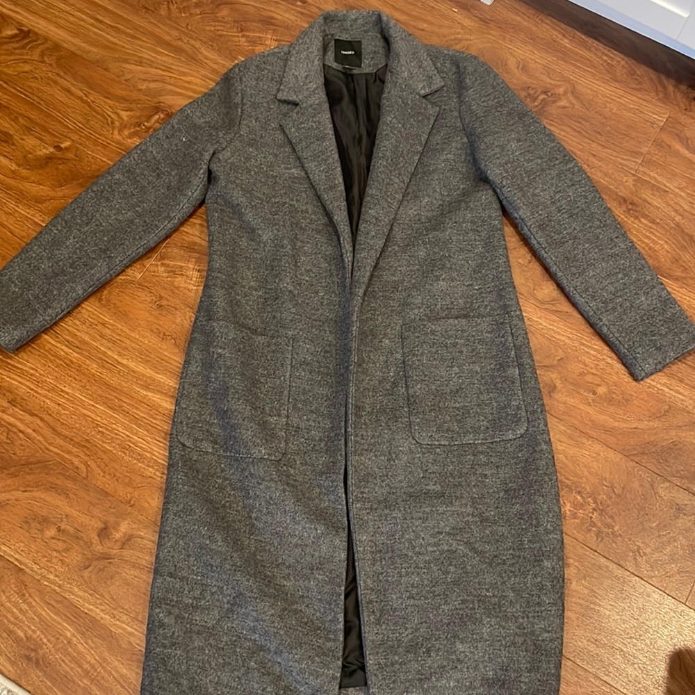 Forever 21 Gray Coat Medium